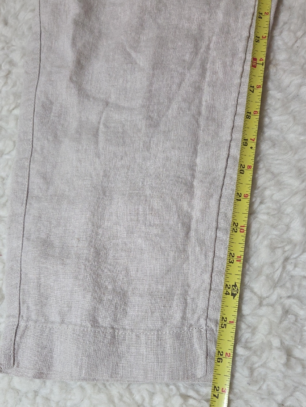 Athleta Voyager Linen Pant Sz 12 Regular Undyed - Picture 14 of 14